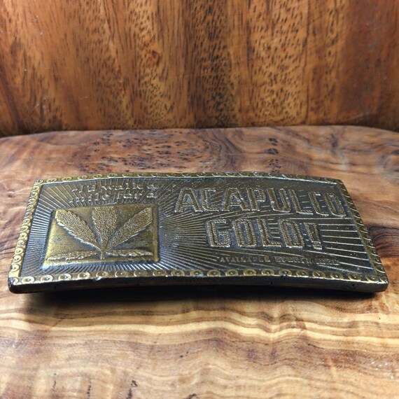 Rectangular Western Acapulco Gold Marijuana Leaf … - image 2