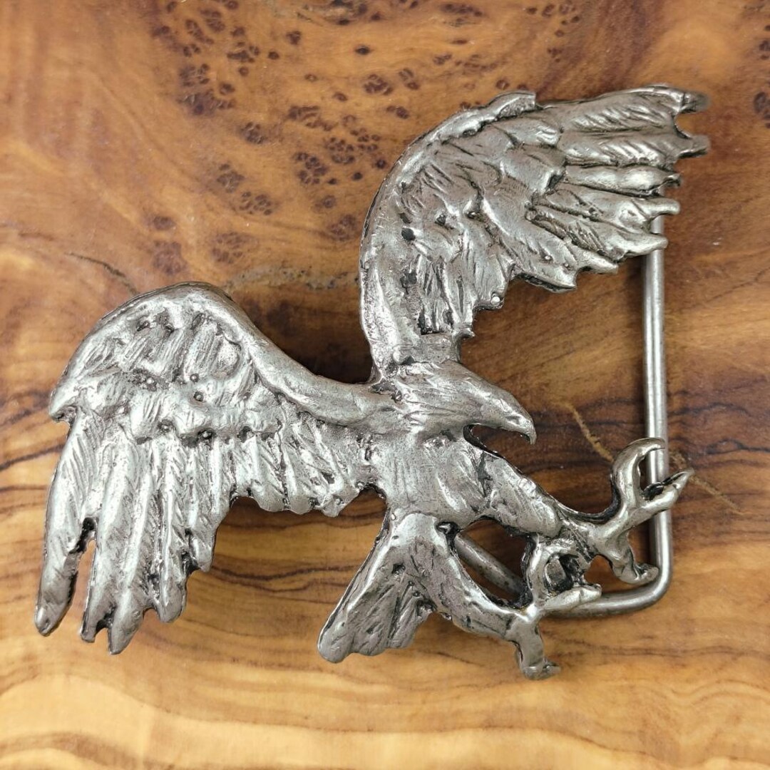 Vtg Preying Hawk Eagle Bird Sculpture Art Cut Out Belt Buckle - Etsy
