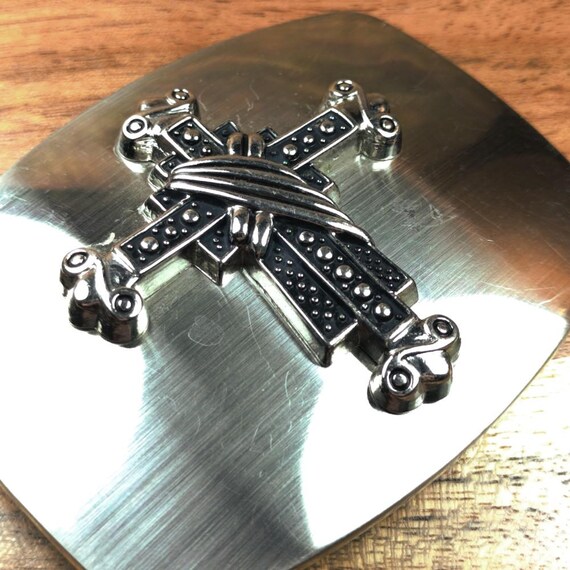 Western Rectangular Cross Jesus Cowboy Fashion Be… - image 3