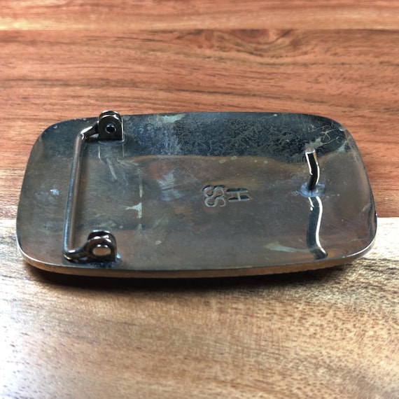 Western SSH Engraved Native Turquoise Abalone Inl… - image 6