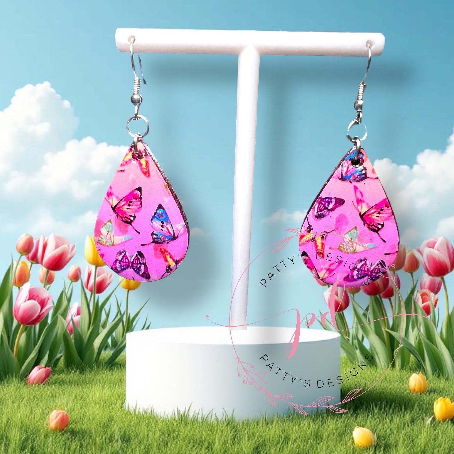 Butterfly Teardrop Earrings