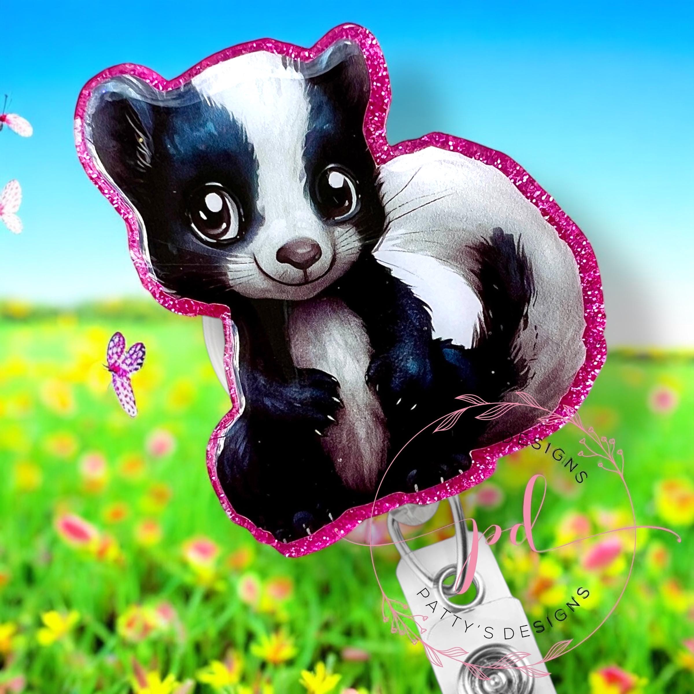 Skunk Badge Reel, Badge Holder, ID Holder