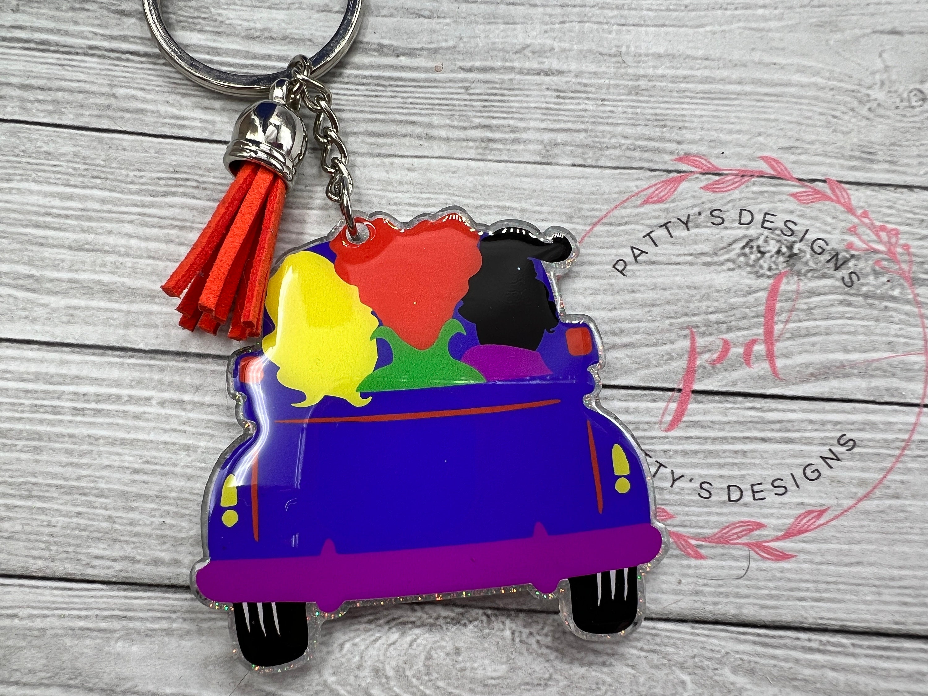 Halloween Sisters Keychain