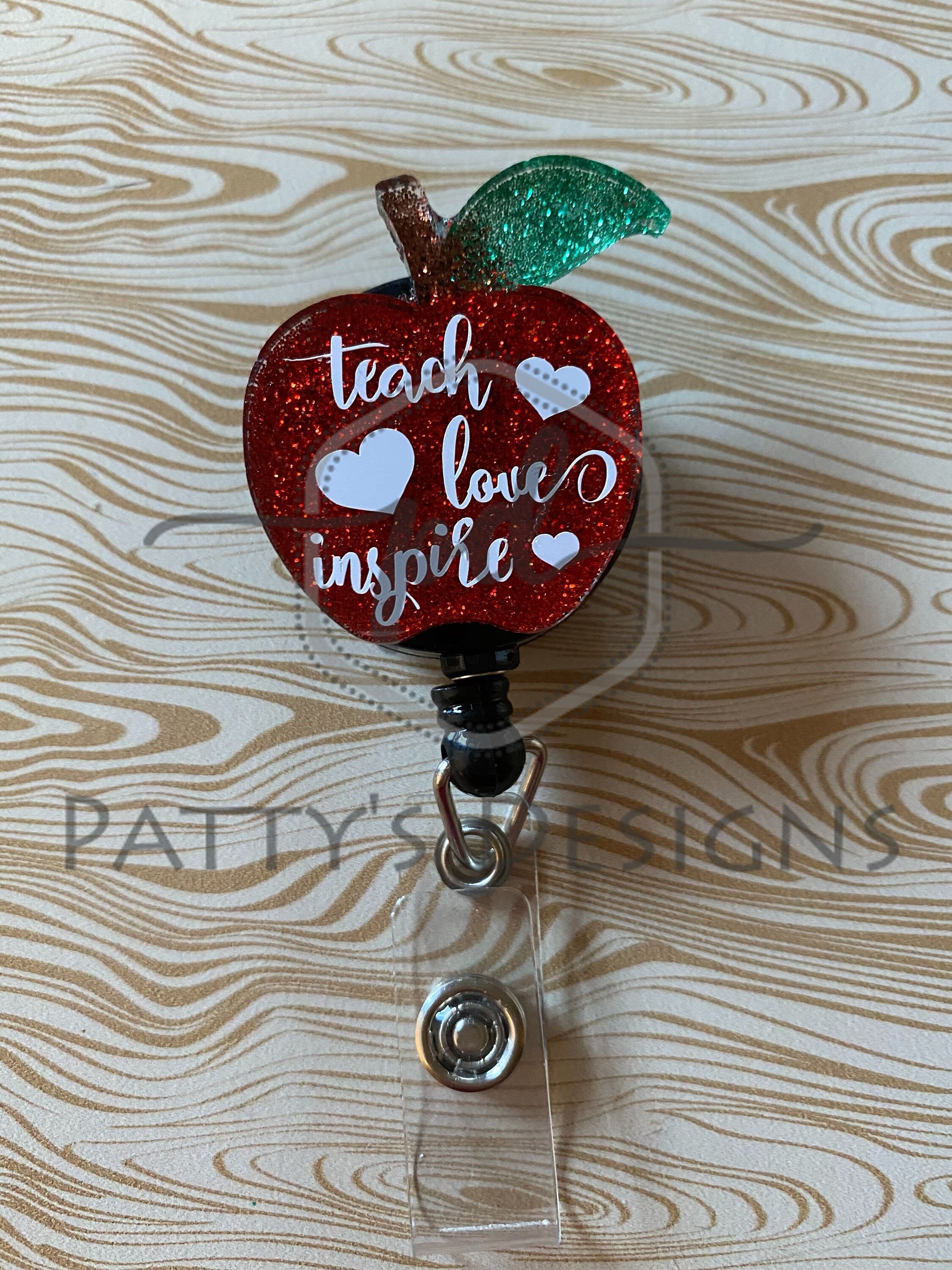 Apple Interchangeable Badge Reel, Teacher, Education