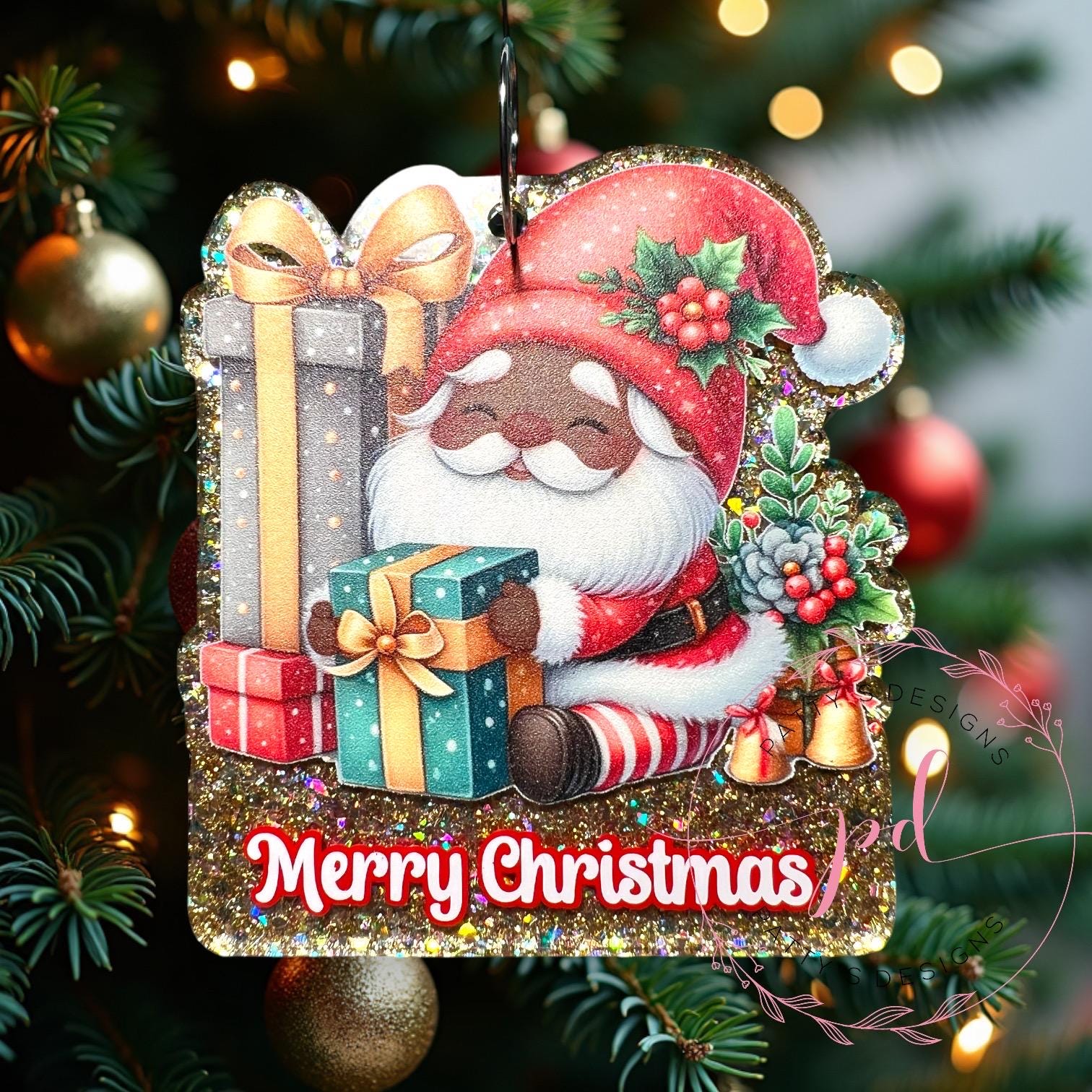 Santa Personalized Ornament - Thumbnail 2