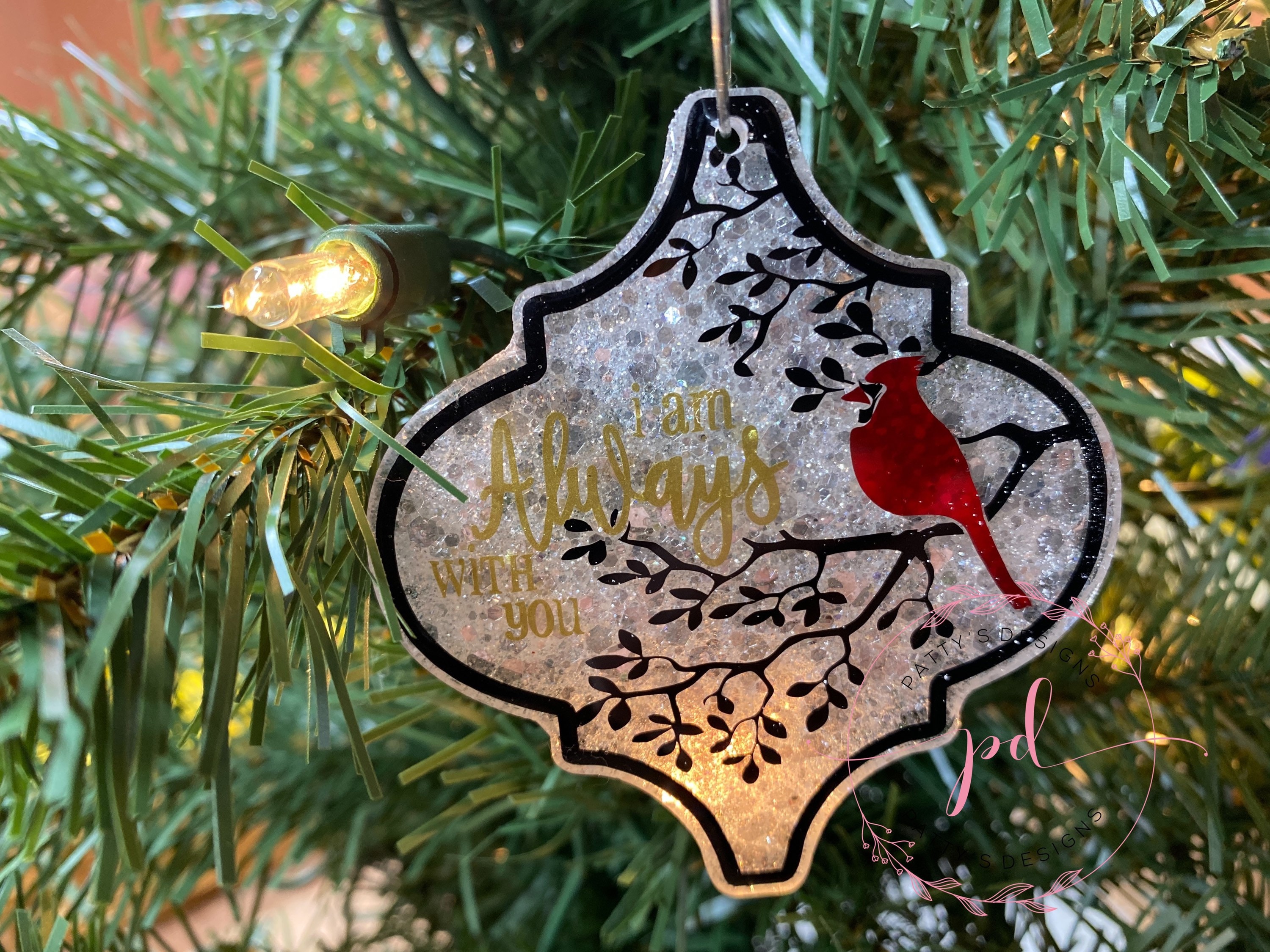 I Am Always With You Memorial Ornament, Cardinal, In Memory of