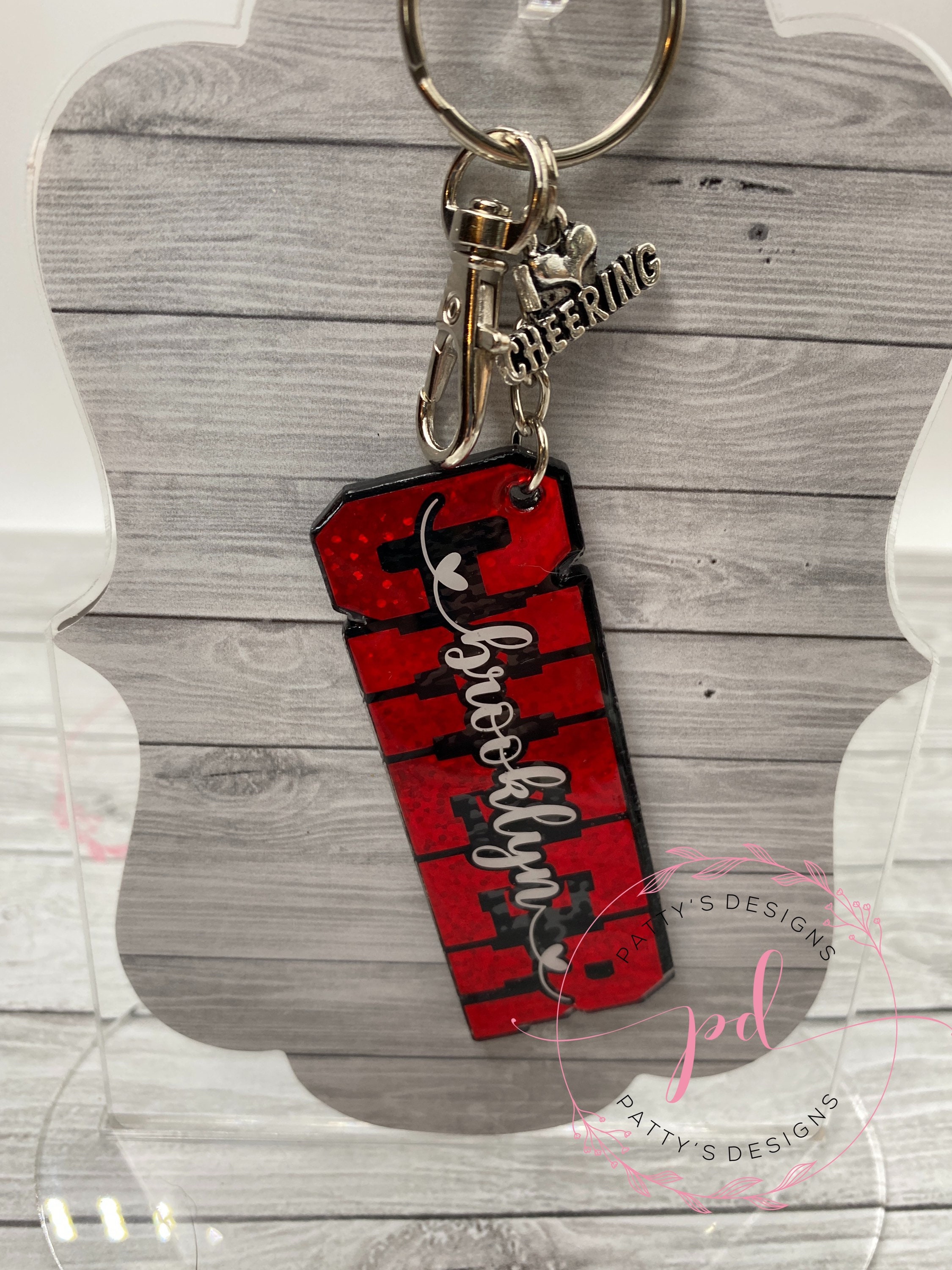 Cheerleading Keychain Holographic