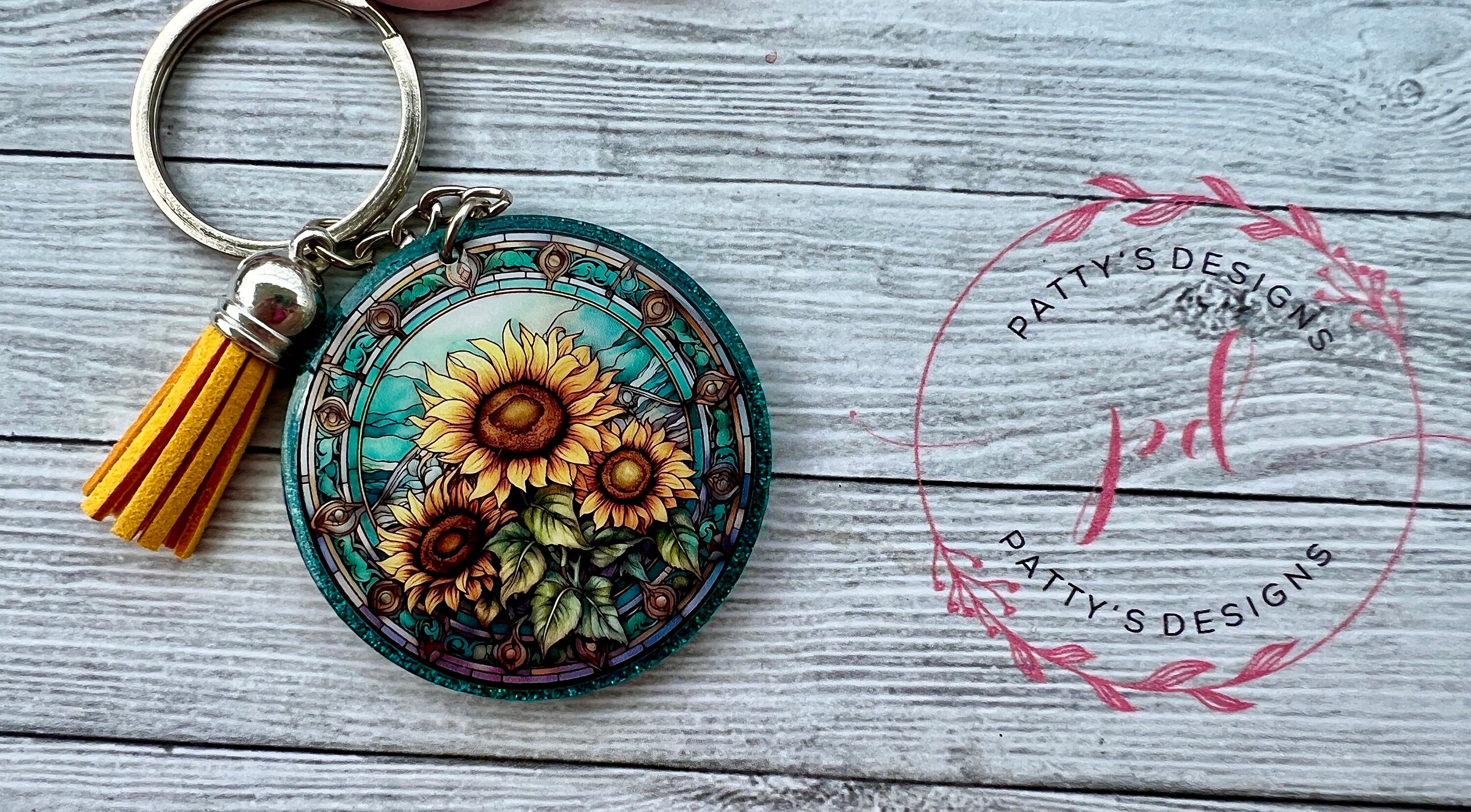 Sunflower Keychain