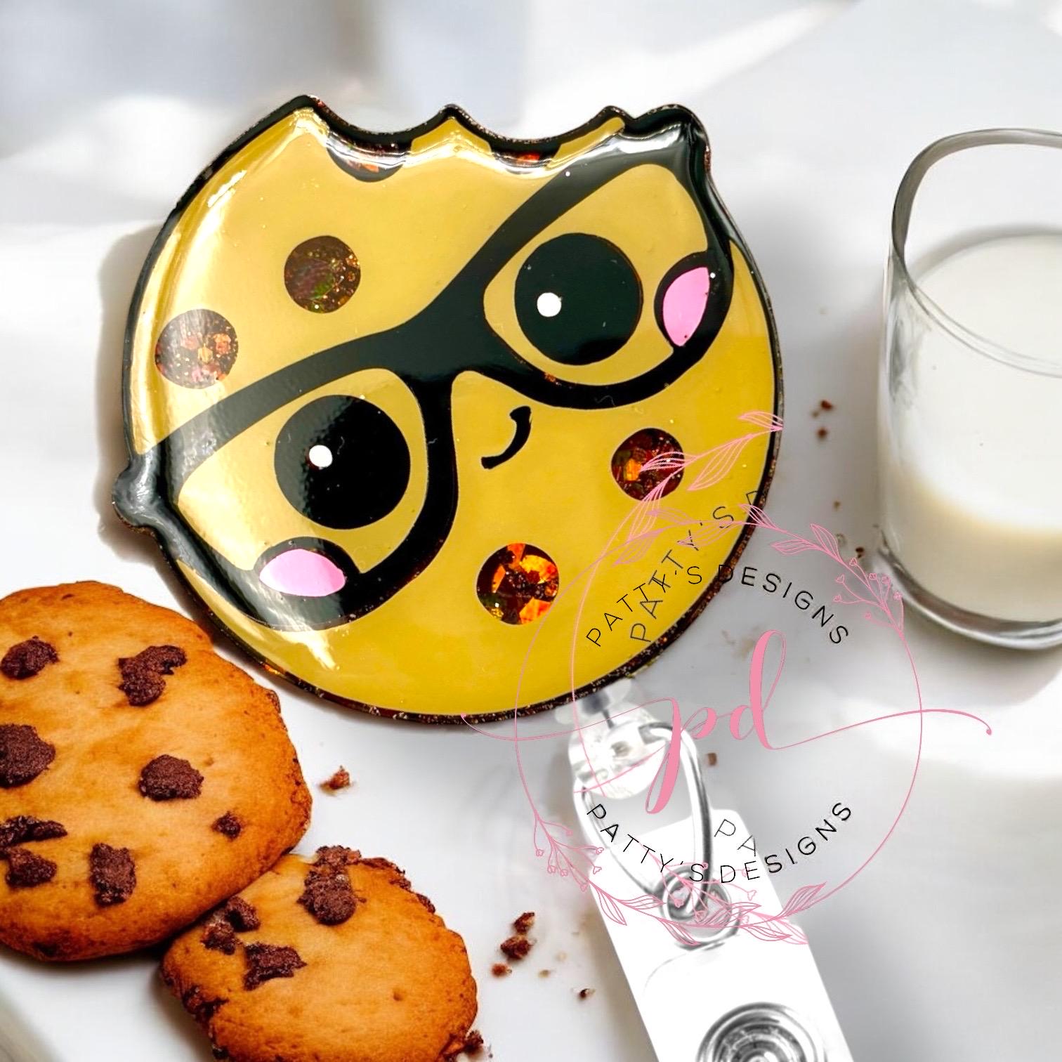 Chocolate Chip Cookie Badge Reel, Badge Holder, ID Holder