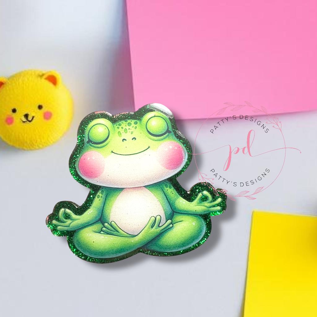 Meditating Frog Magnet