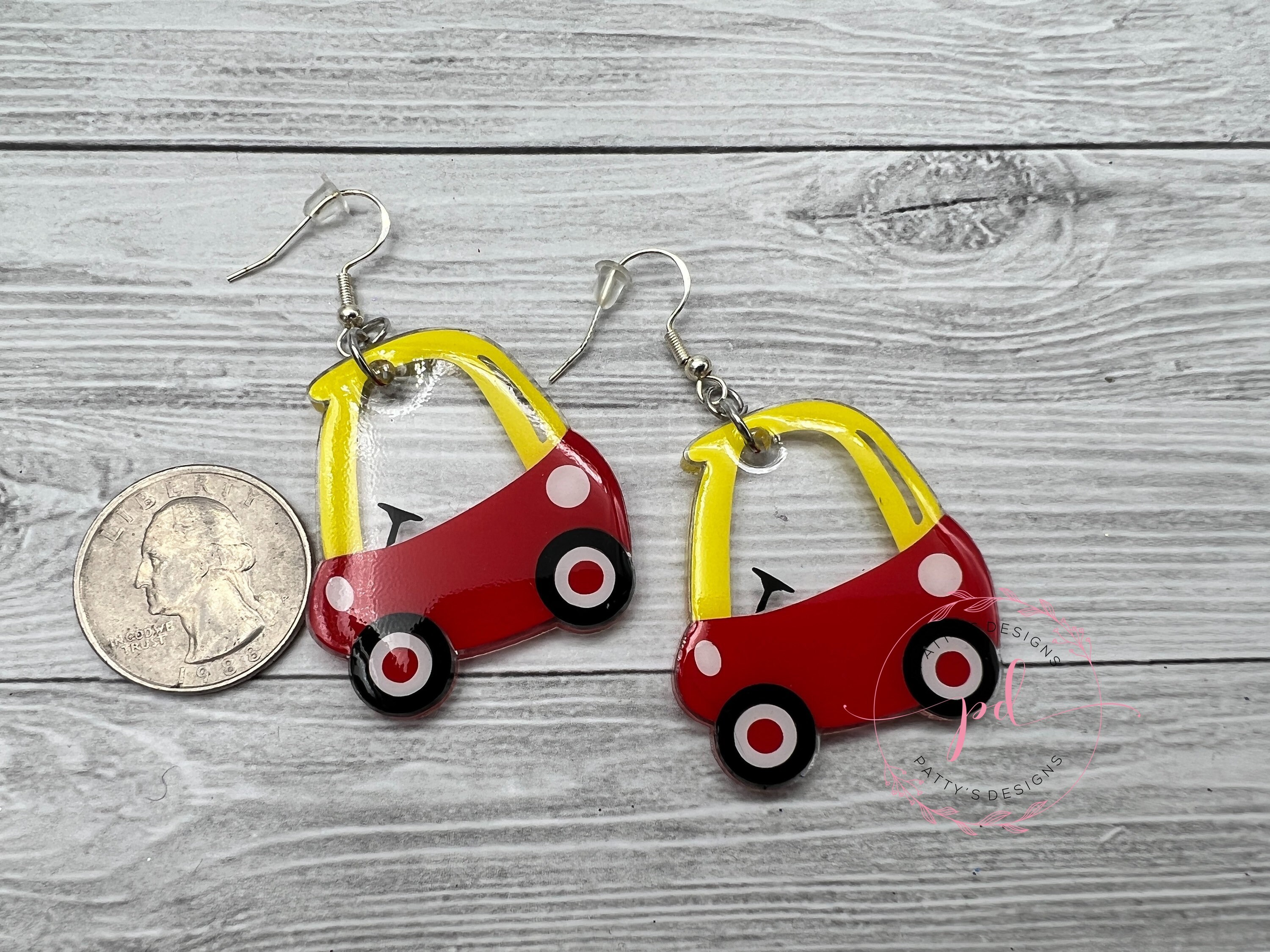 Toy Car Earrings - Thumbnail 2