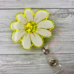 Daisy Badge Reel, Badge Holder, ID Holder