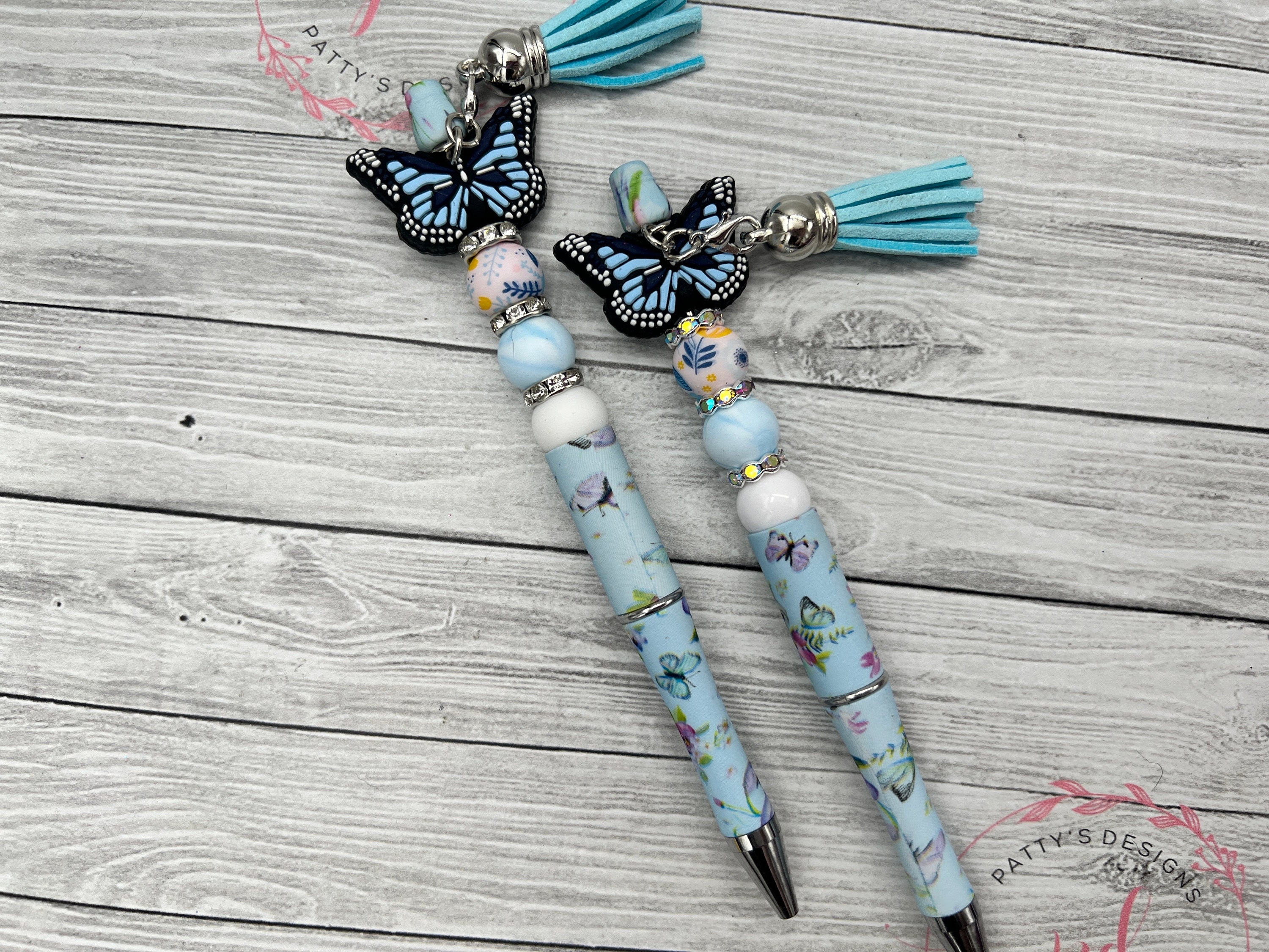 Butterfly Beaded Pen w/ Ink Refill - Thumbnail 6