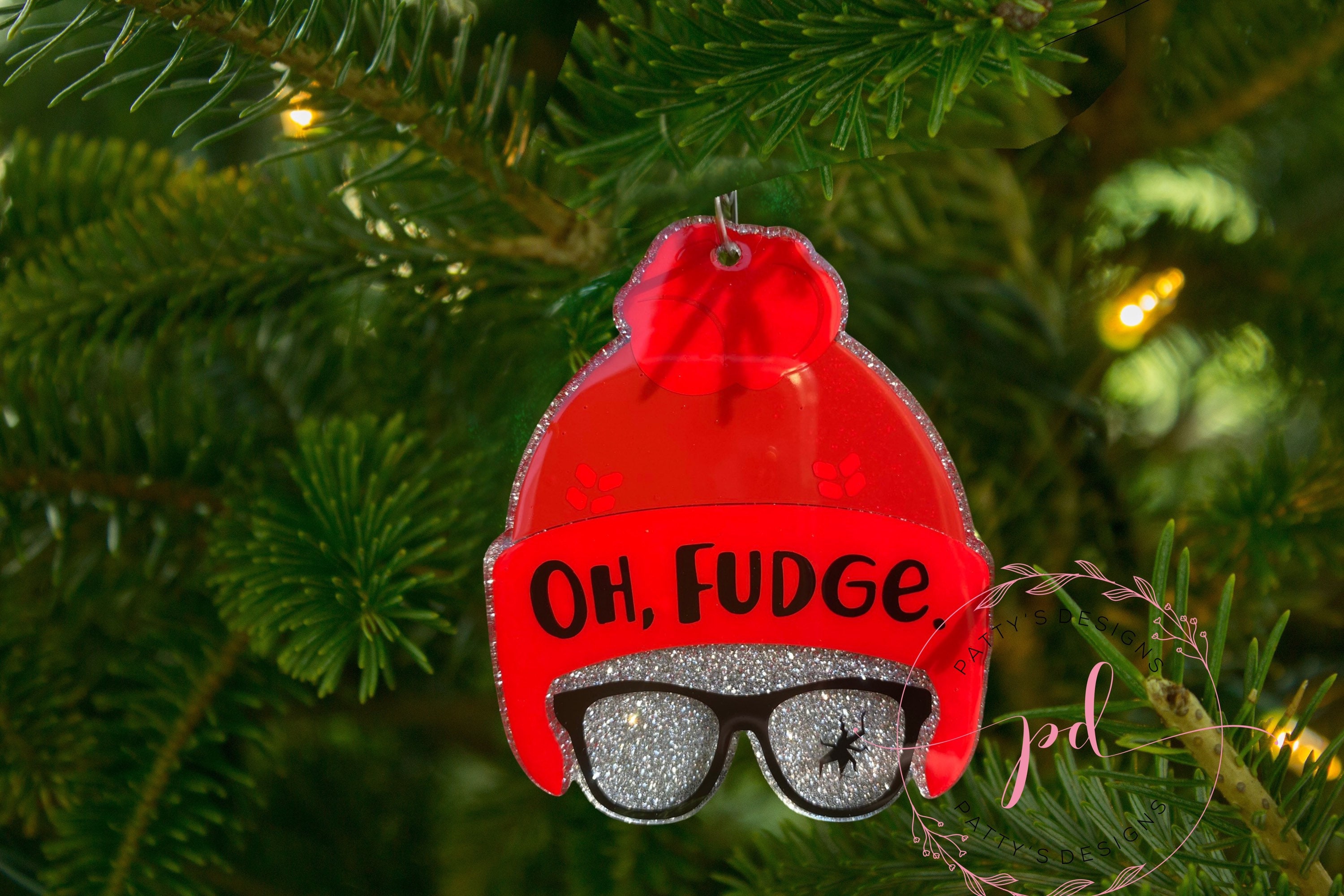 Oh Fudge, Christmas Ornament or Keychain