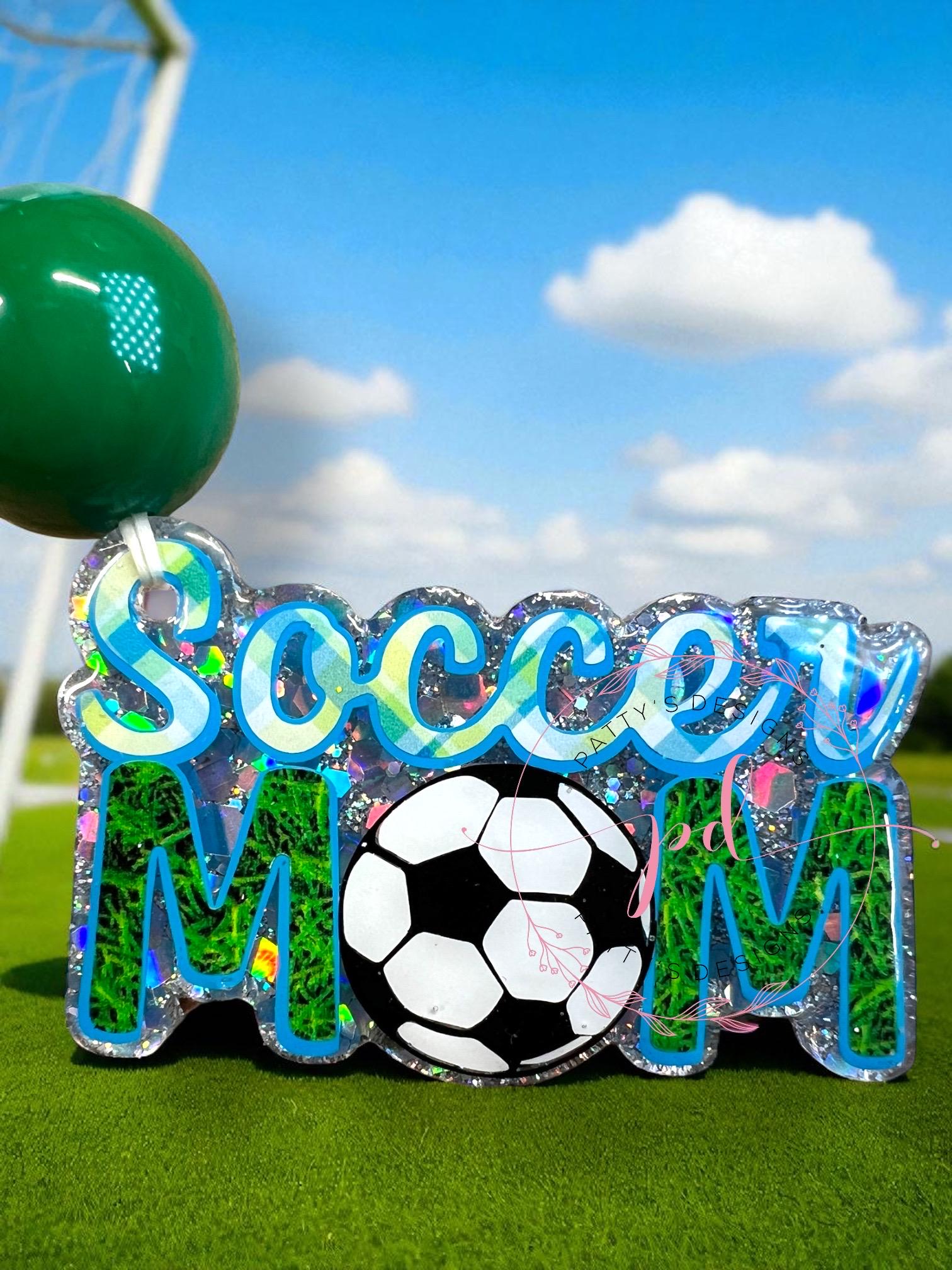 Soccer Mom Beaded Keychain - Thumbnail 2