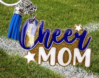 Cheer Mom Keychain (You must include your 3 colors choices in your personalization instructions)