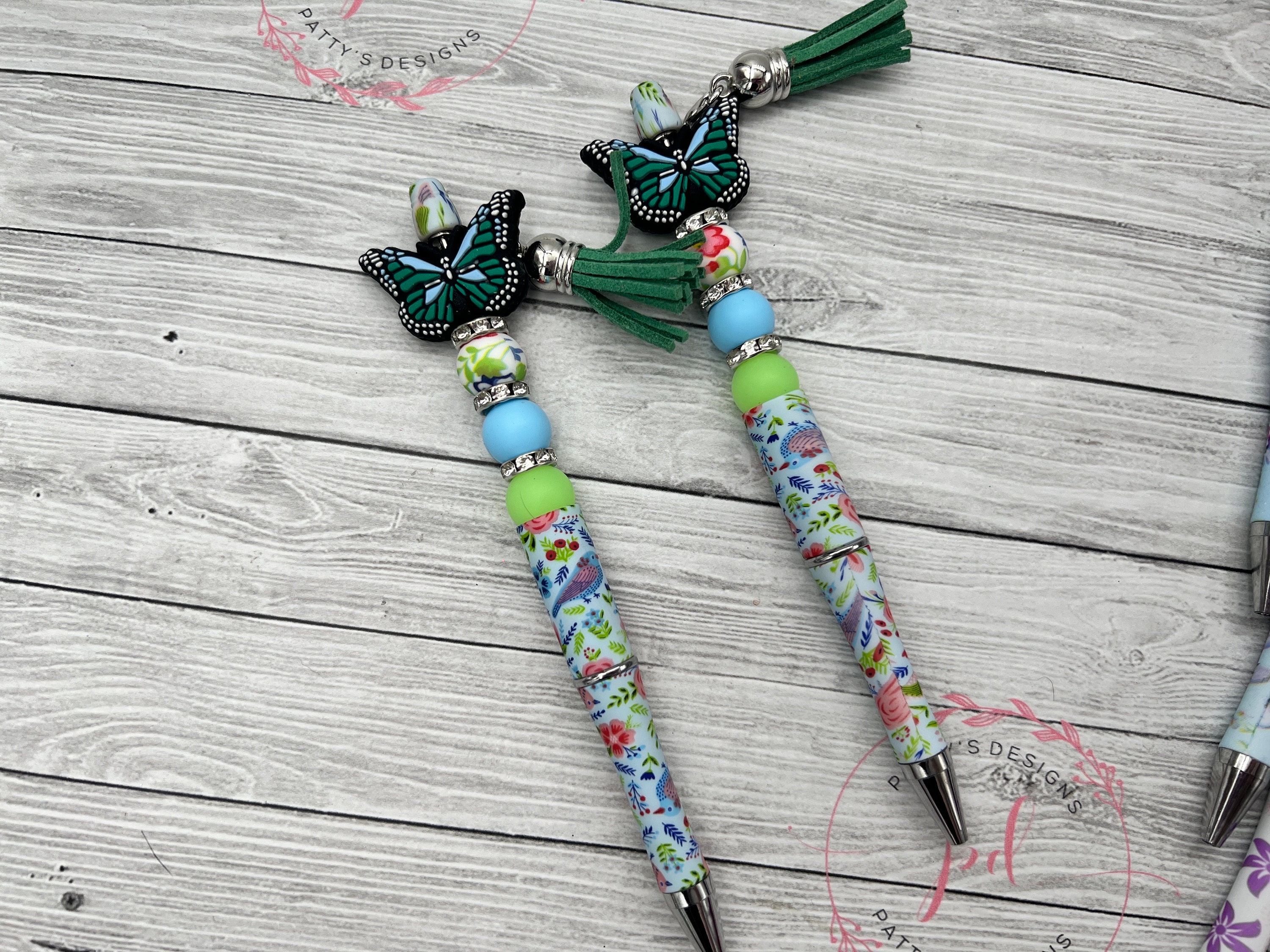 Butterfly Beaded Pen w/ Ink Refill - Thumbnail 5