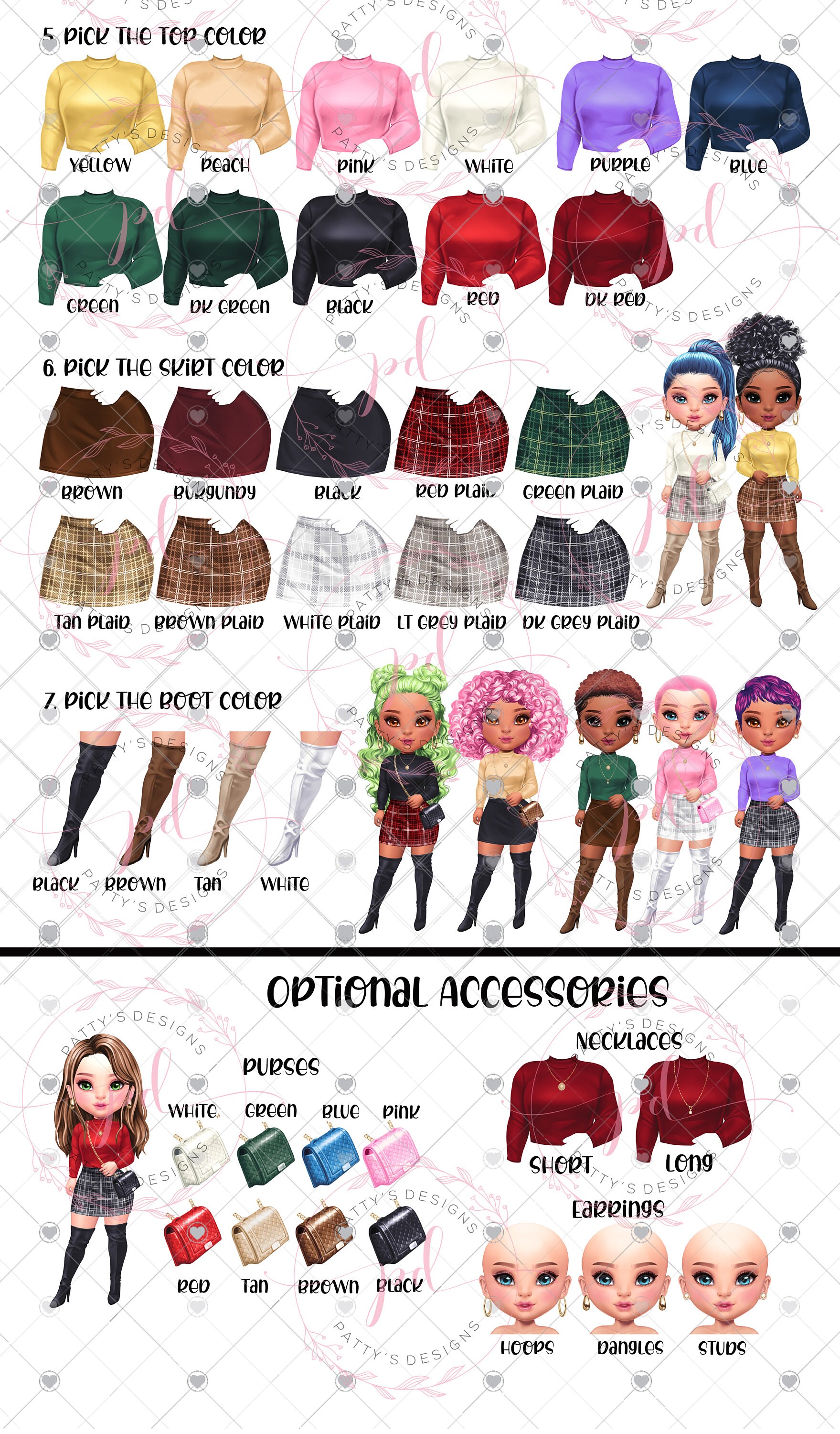 NEW Best Friends Keychain, BFF Keychain, Besties Keychain, Chibi, Friends Keychain, Best Friend Gift, Best Friend Gift Personalize - Thumbnail 6