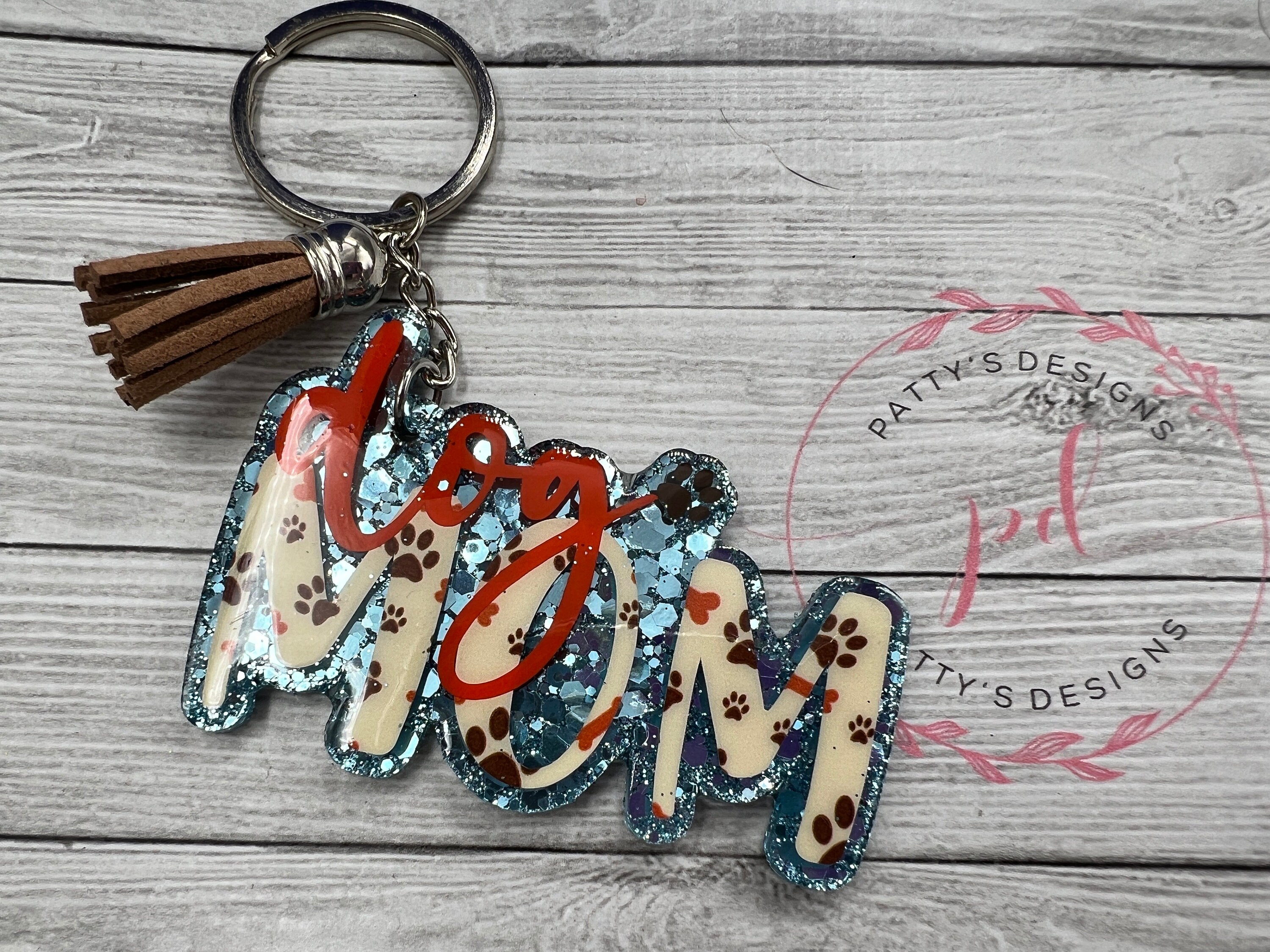 Dog Mom Keychain