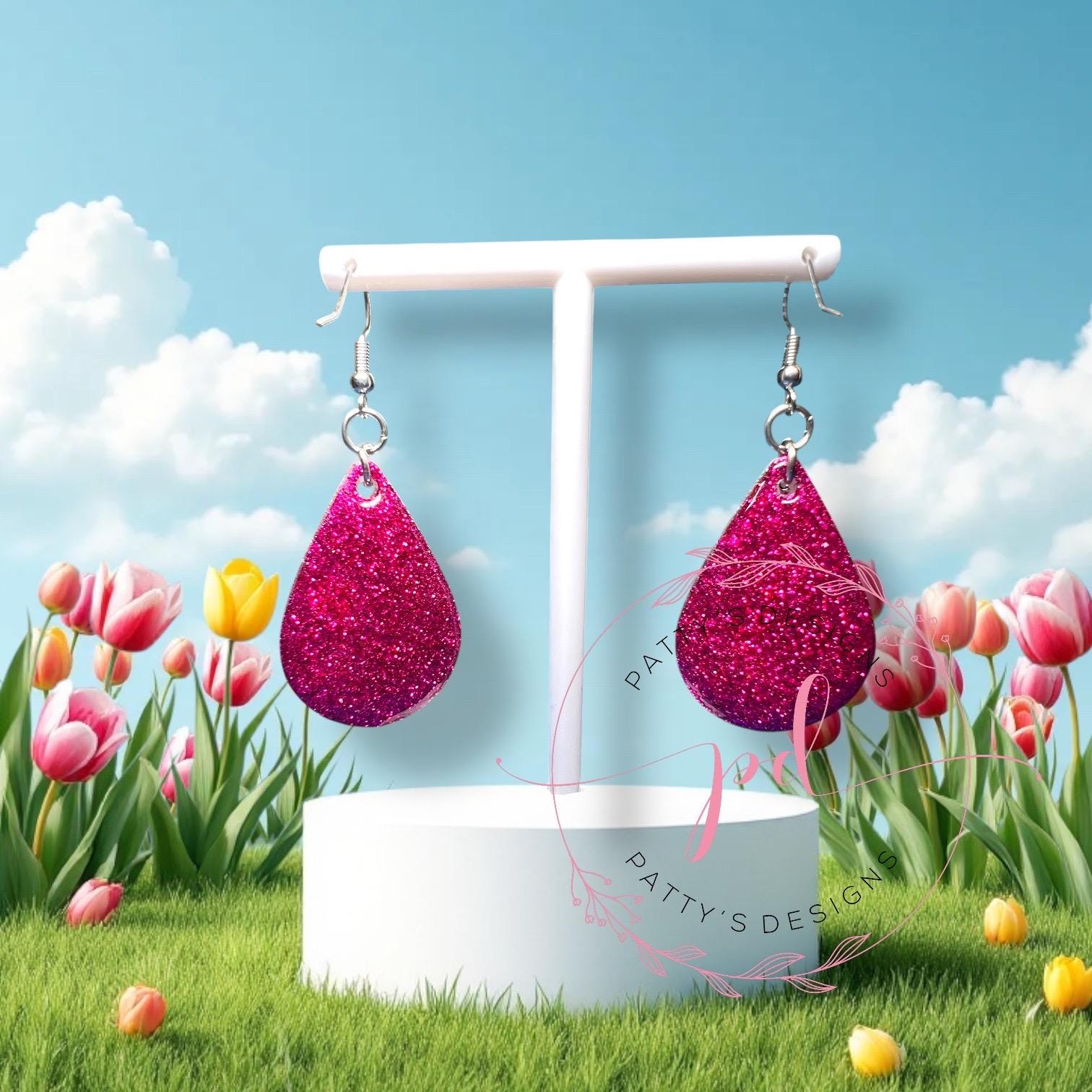 Butterfly Teardrop Earrings - Thumbnail 2