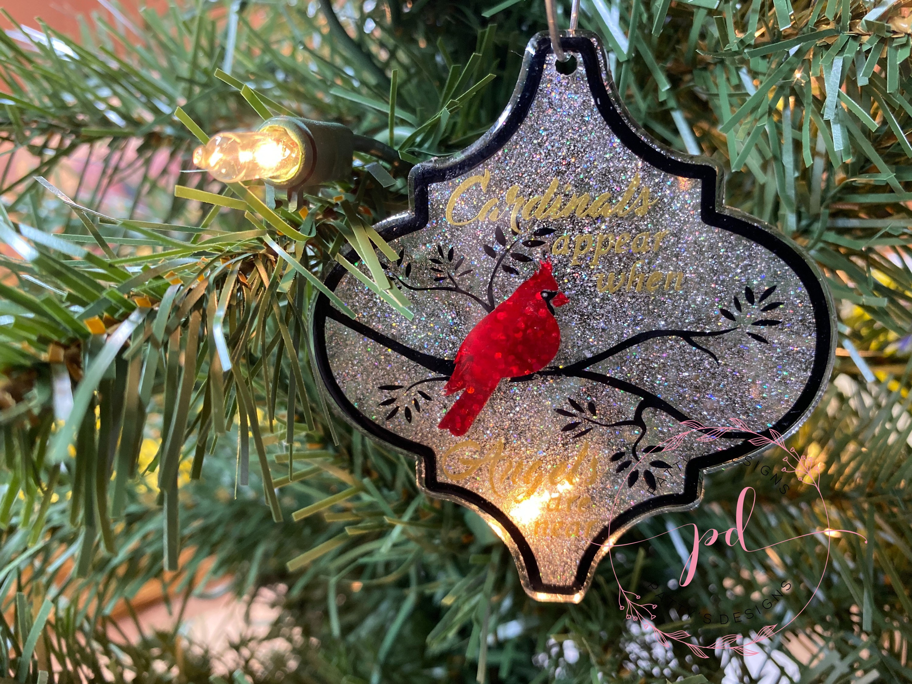 Cardinals Appear When Angels are Near Memorial Ornament, In Memory of