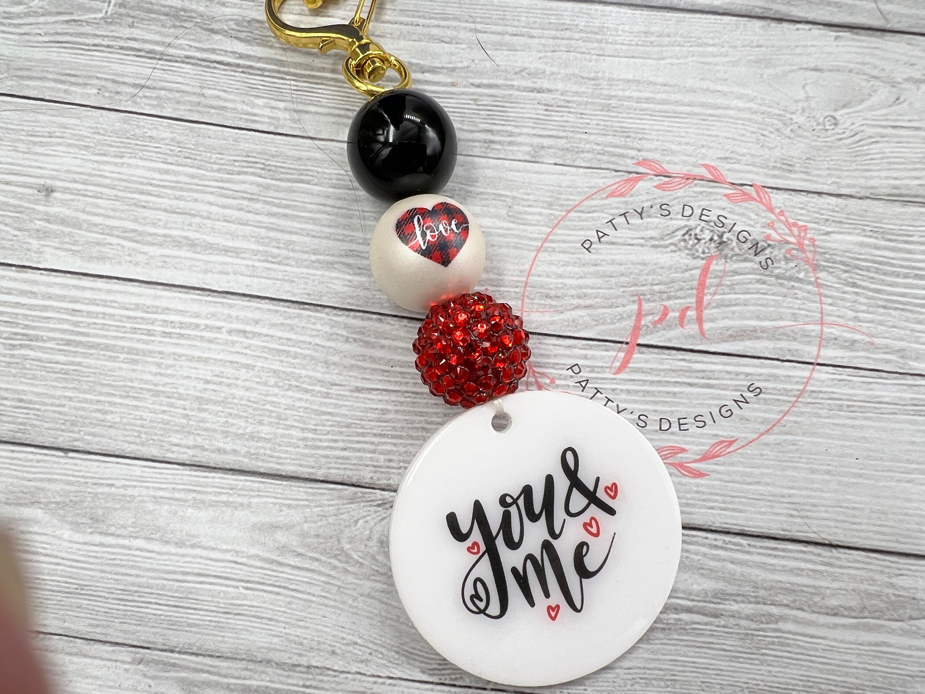 You & Me Beaded Keychain, Love, Couples, Friends, Boyfriend, Girlfriend, Husband, Wife