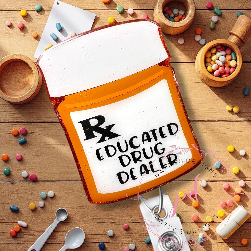 Pharmacy, Pharmacist, Pharmacology Badge Reel, Bade Holder