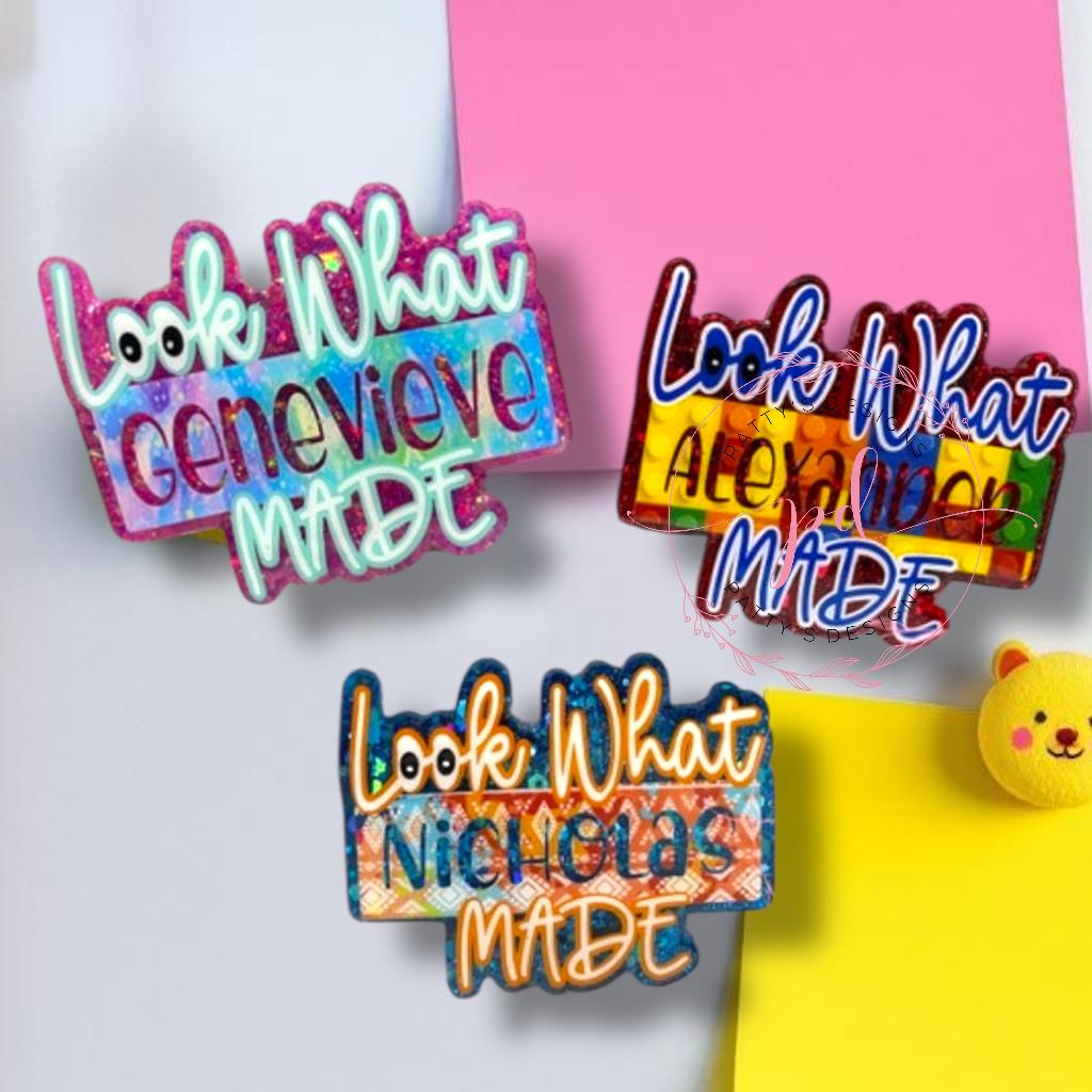 Personalized Children’s Artwork Magnet, Look What I Made