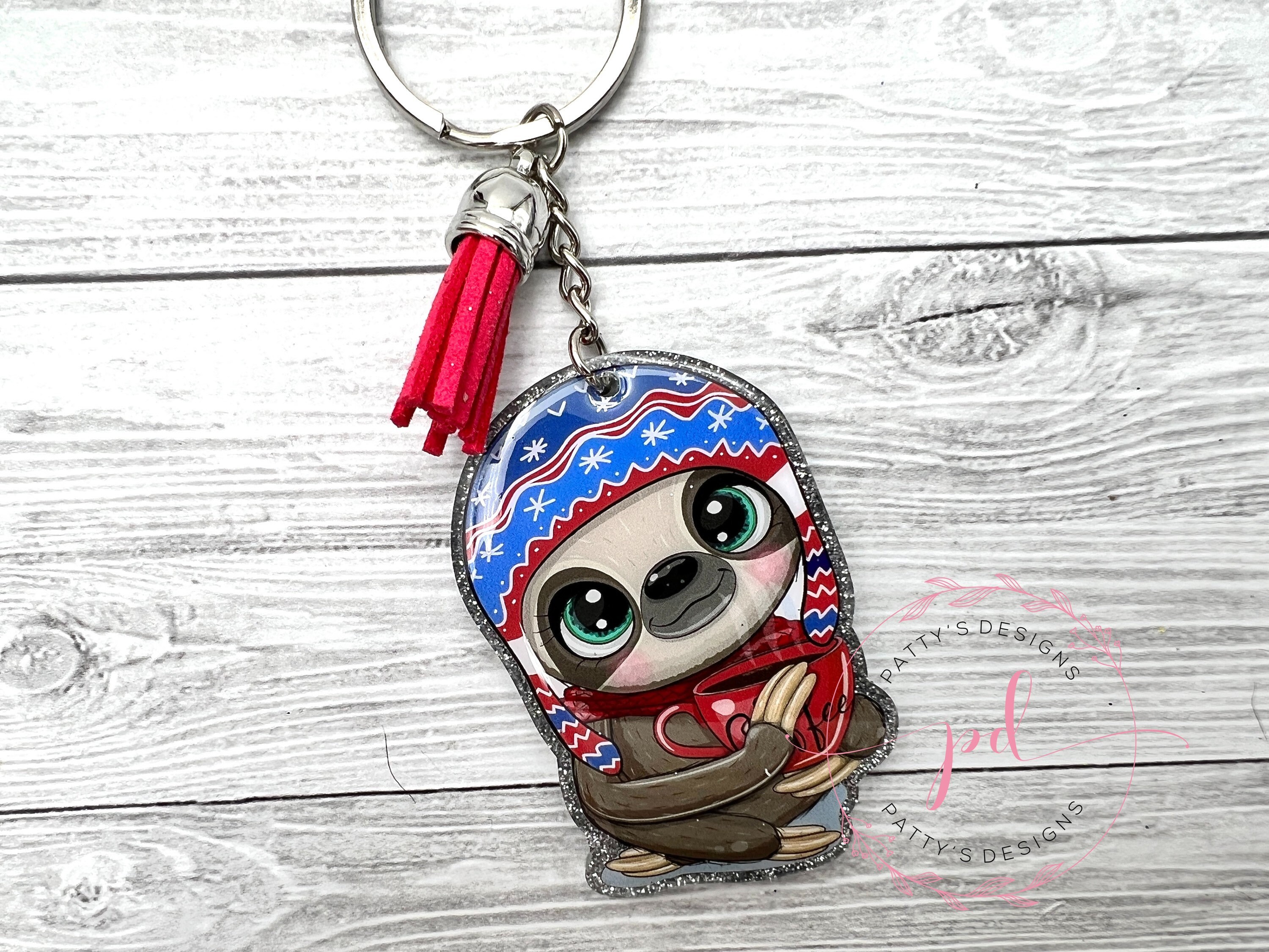 Sloth Keychain