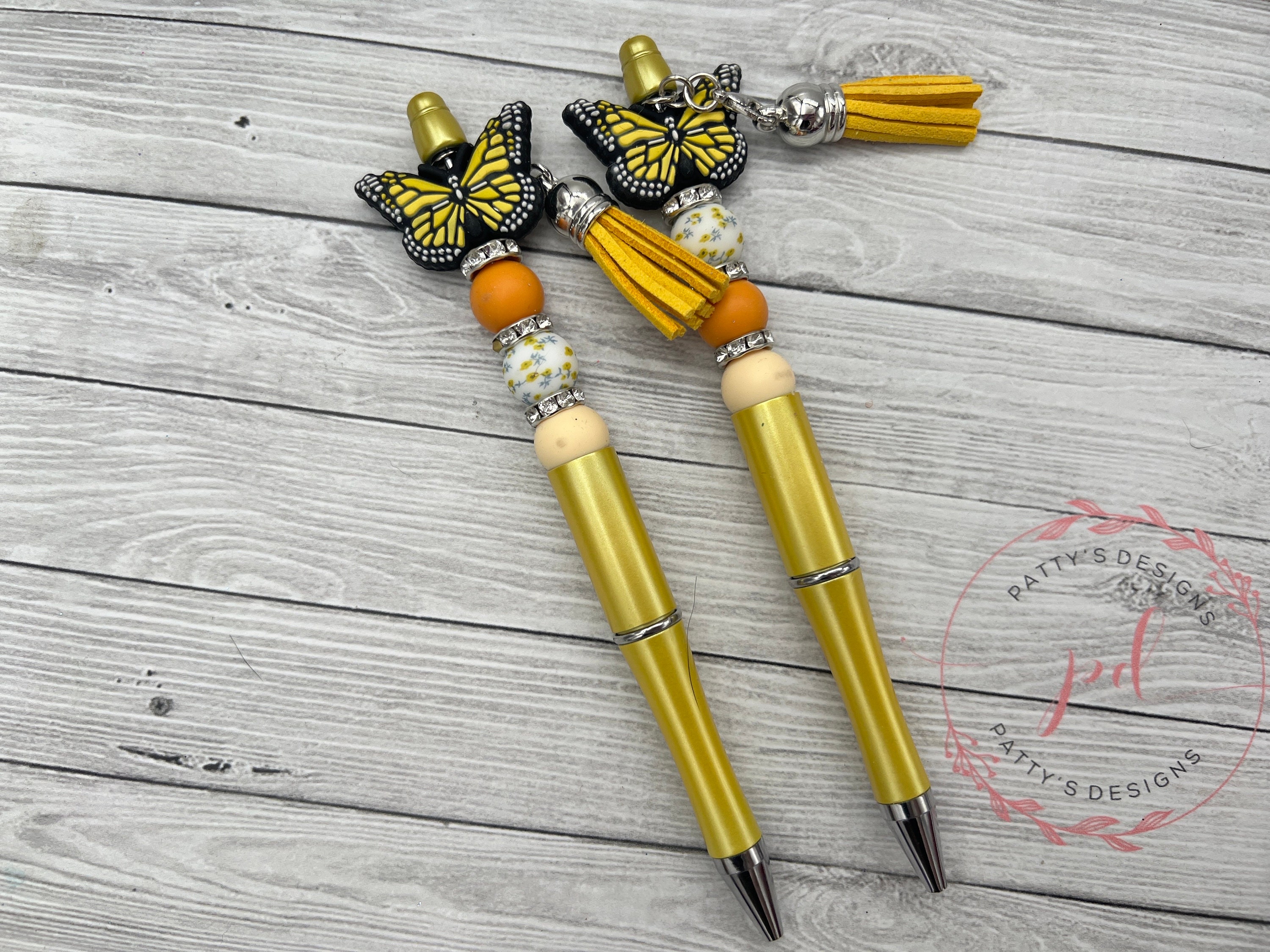 Butterfly Beaded Pen w/ Ink Refill - Thumbnail 4