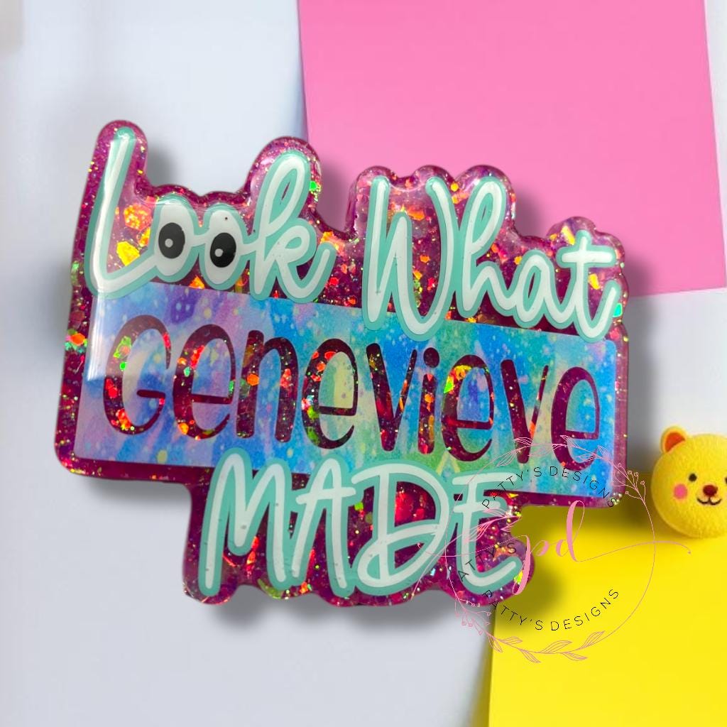 Personalized Children’s Artwork Magnet, Look What I Made - Thumbnail 4