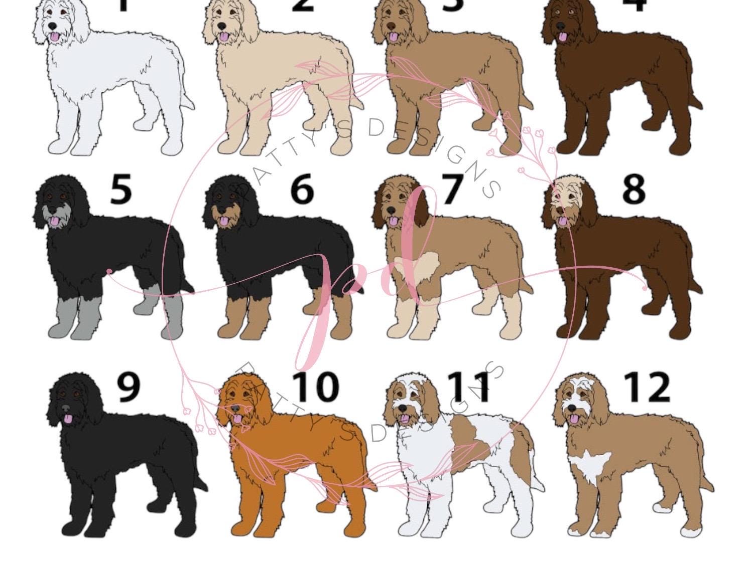 Goldendoodle, Personalized Keychain or Ornament - Thumbnail 2