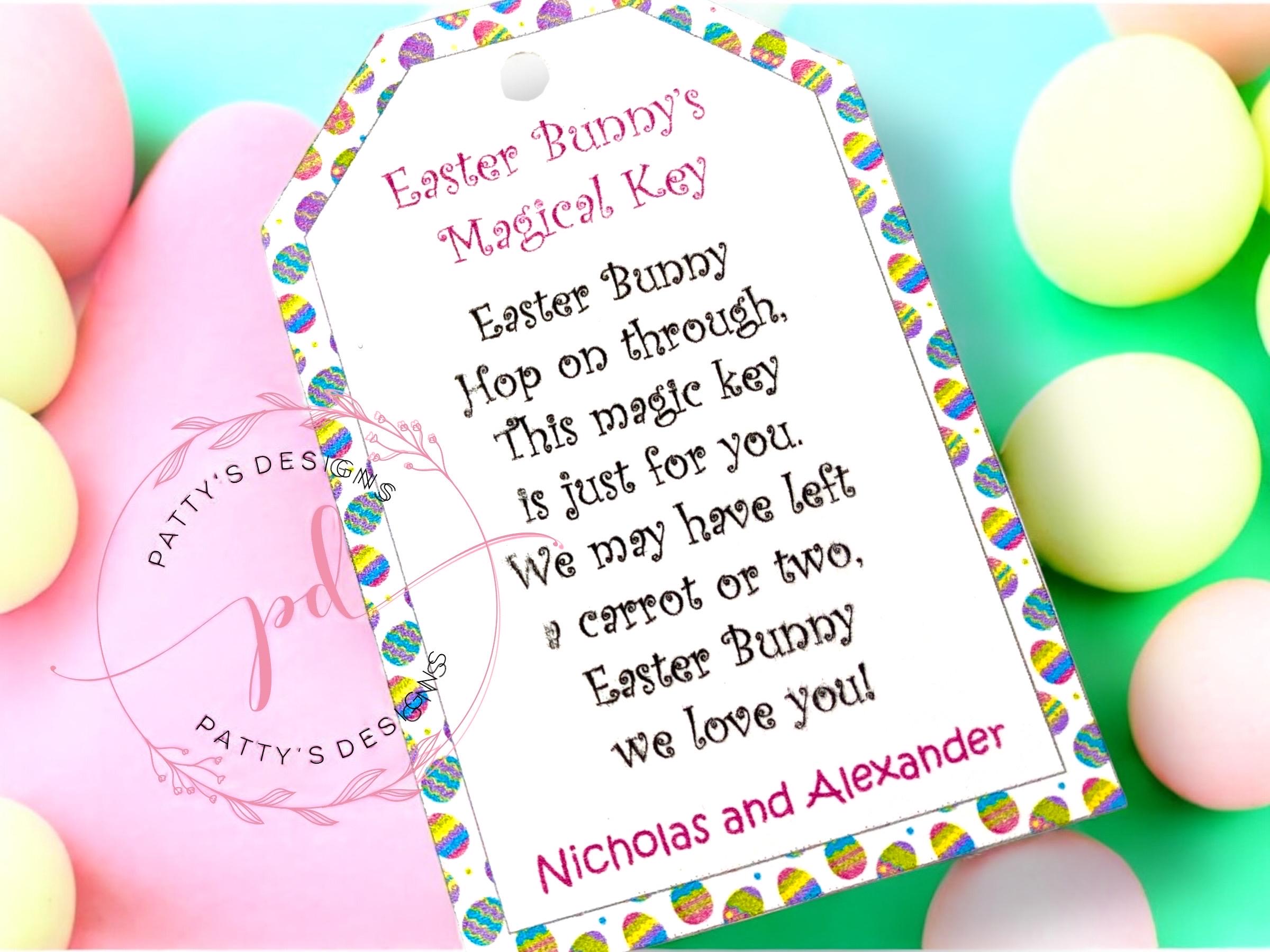 Easter Bunny Key, Easter Bunny Magic Key, Easter, Children - Thumbnail 2