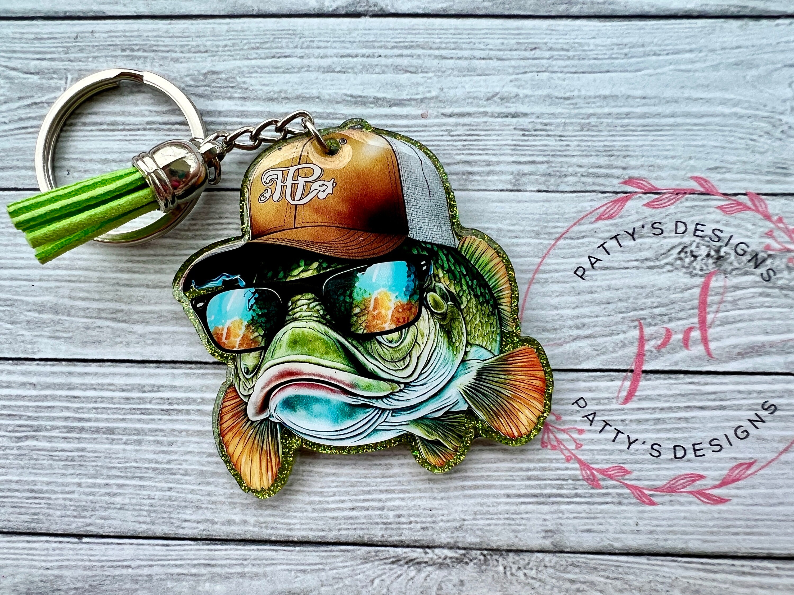 Cool Bass Fish Keychain
