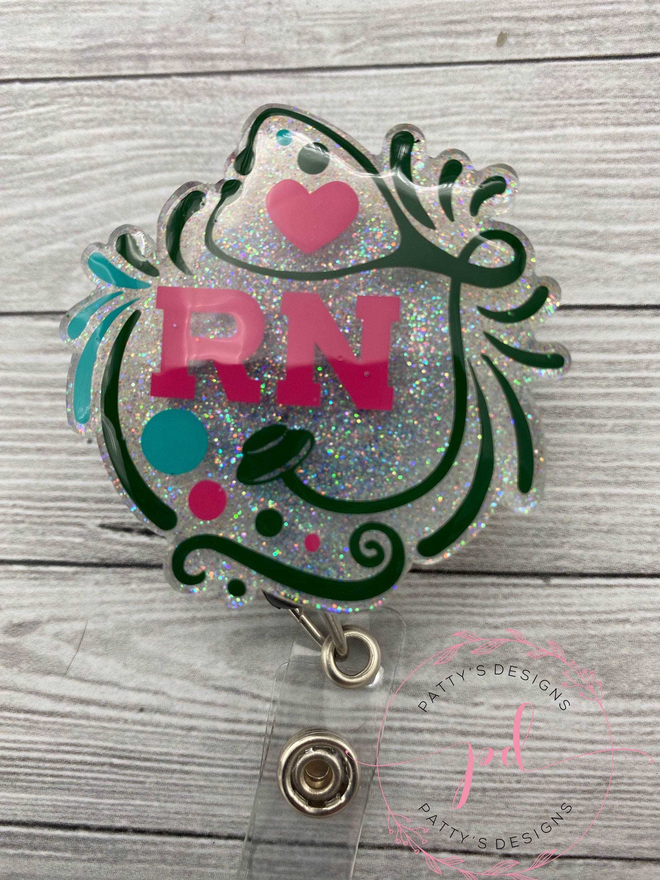 RN Badge Holder, RN Badge Reel, RN Nurse