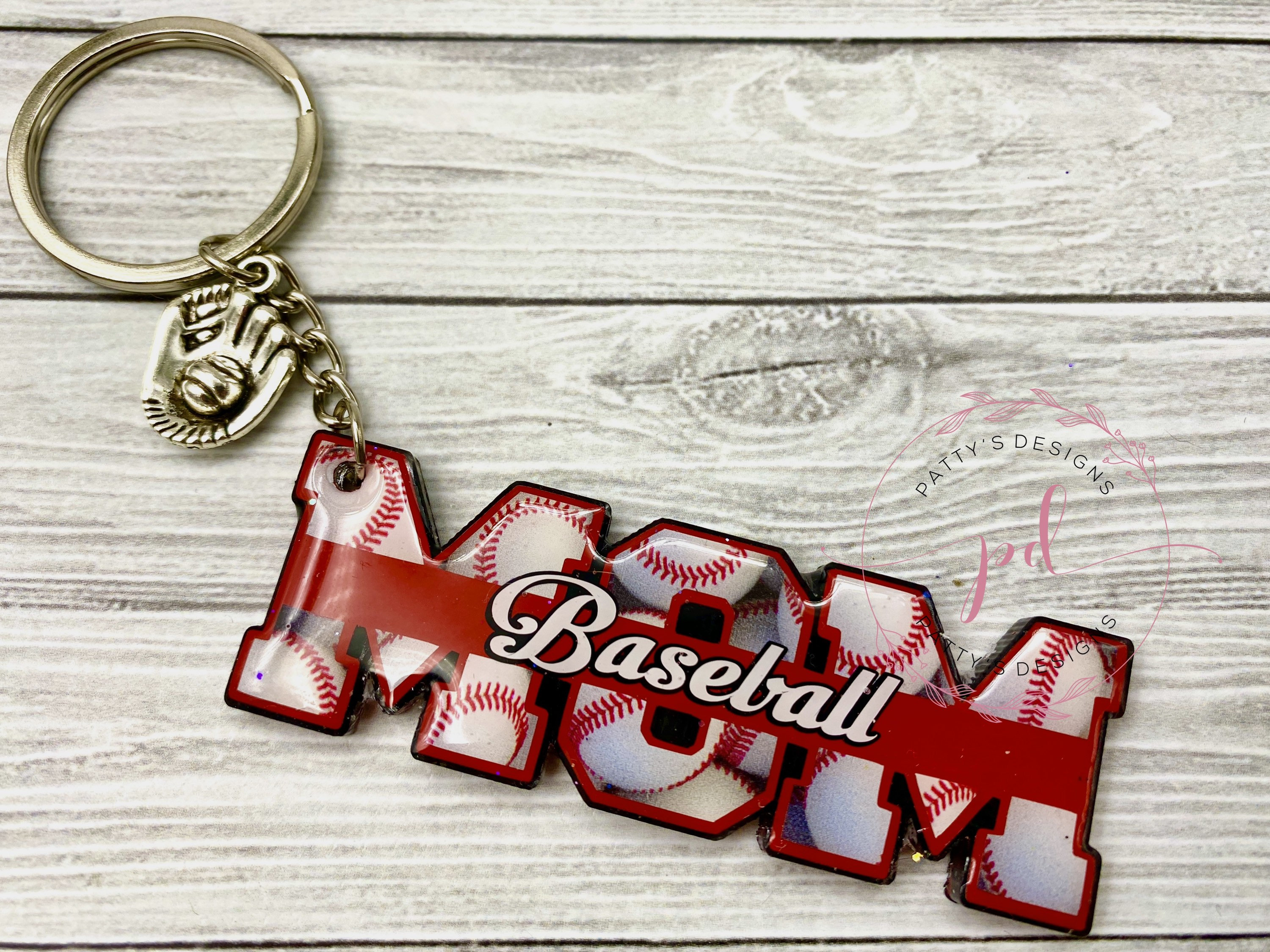 Baseball Mom Keychain, Mother’s Day, Gifts for Mom