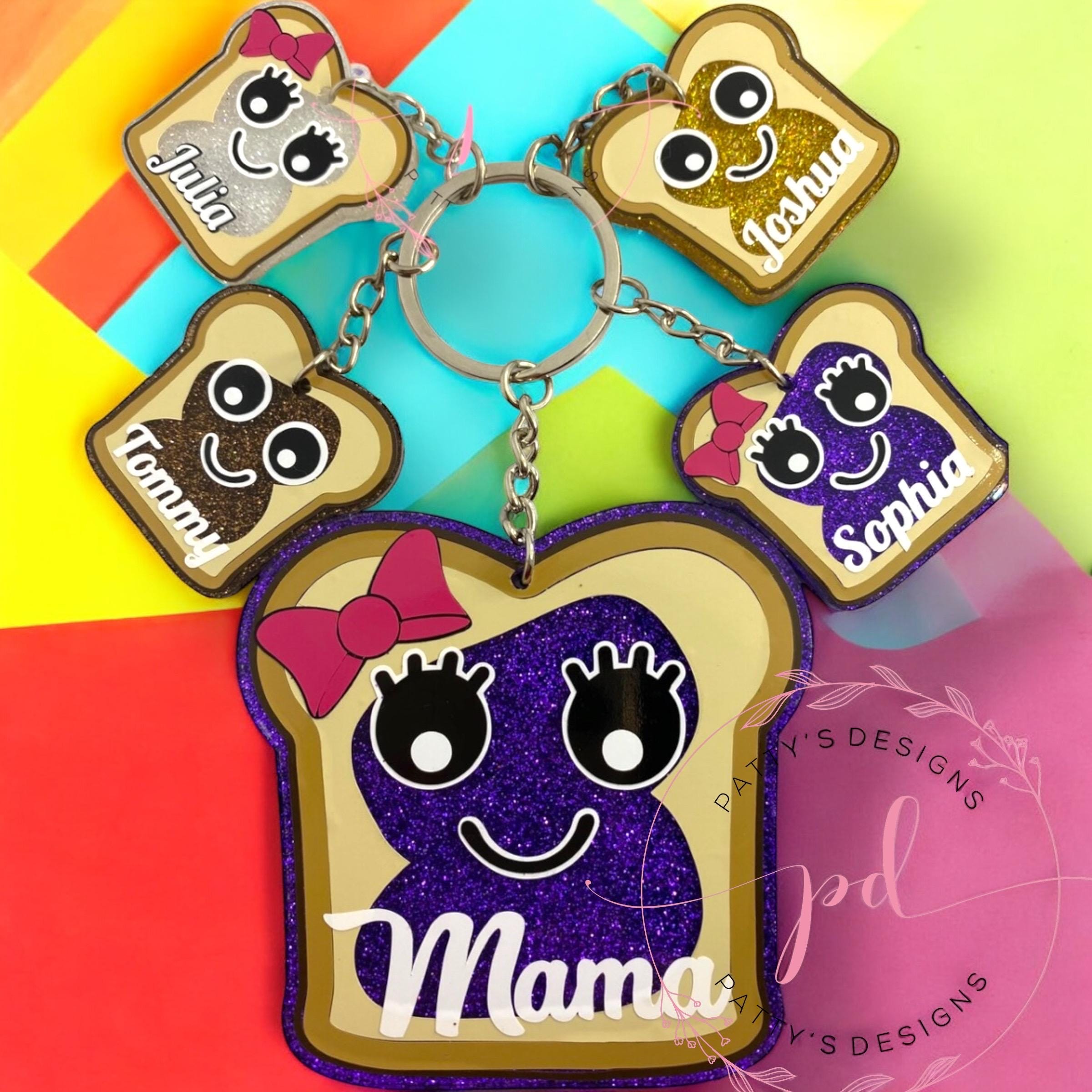 It’s Peanut Butter Jelly Time- Mama and Babies Acrylic Keychain