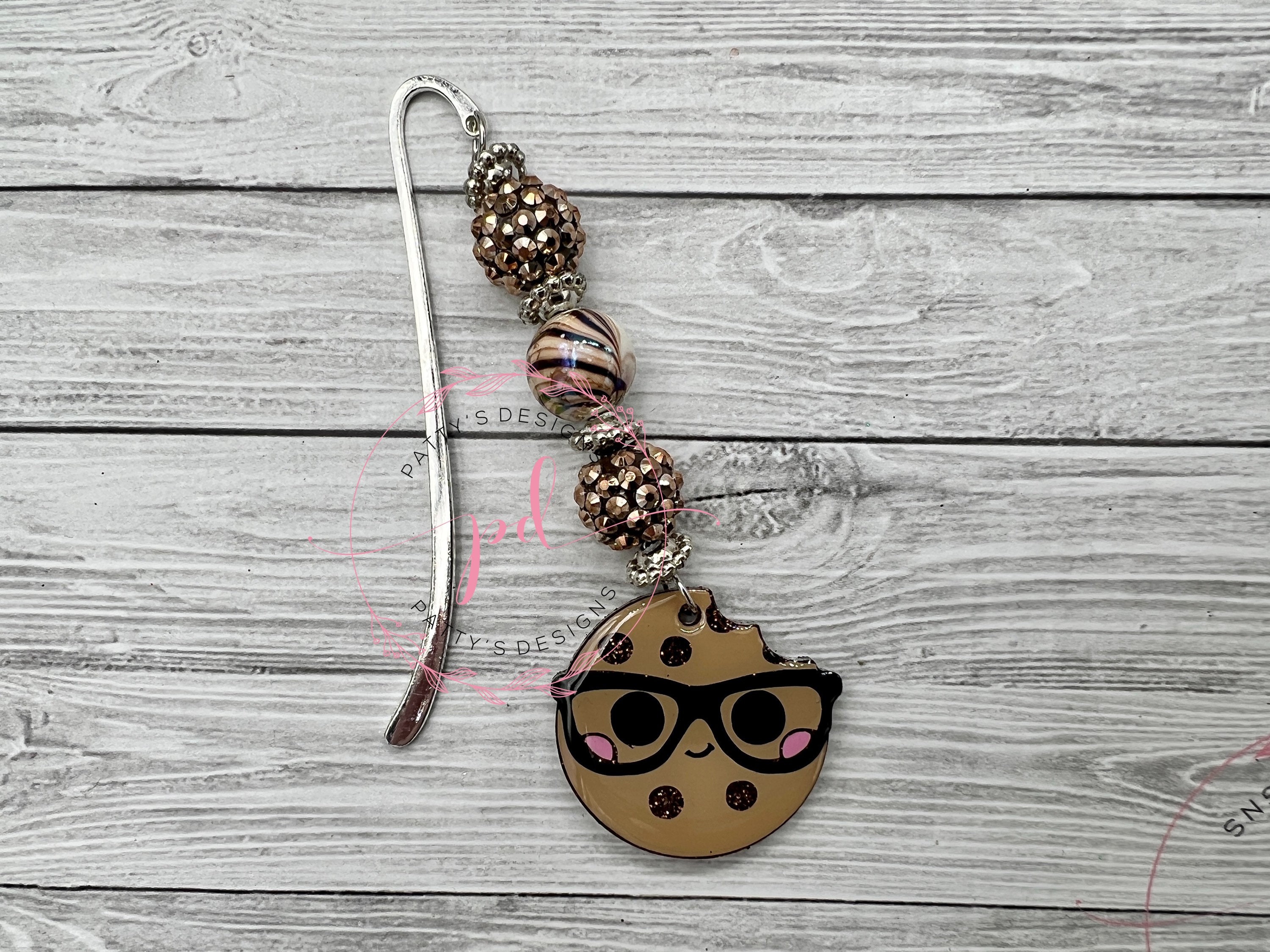 Chocolate Chip Cookie Beaded Bookmark