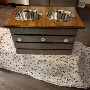 Elevated Dog Bowl Stand w/ Food Storage – OfficialDogHouse