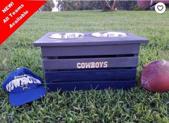 Nfl Teams Large Dog Feeder Etsy