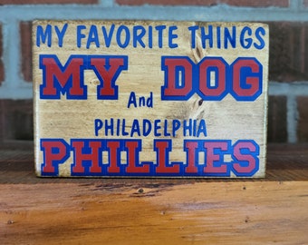 Letrero divertido de perro de bloque de madera, regalo para fanáticos de los deportes, decoración de oficina para perros