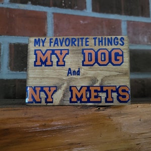 NY Mets and Dog sign