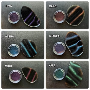Cat Eye Effect Pigment: Shapeshifter Magnetic Powder (2 gram jar)