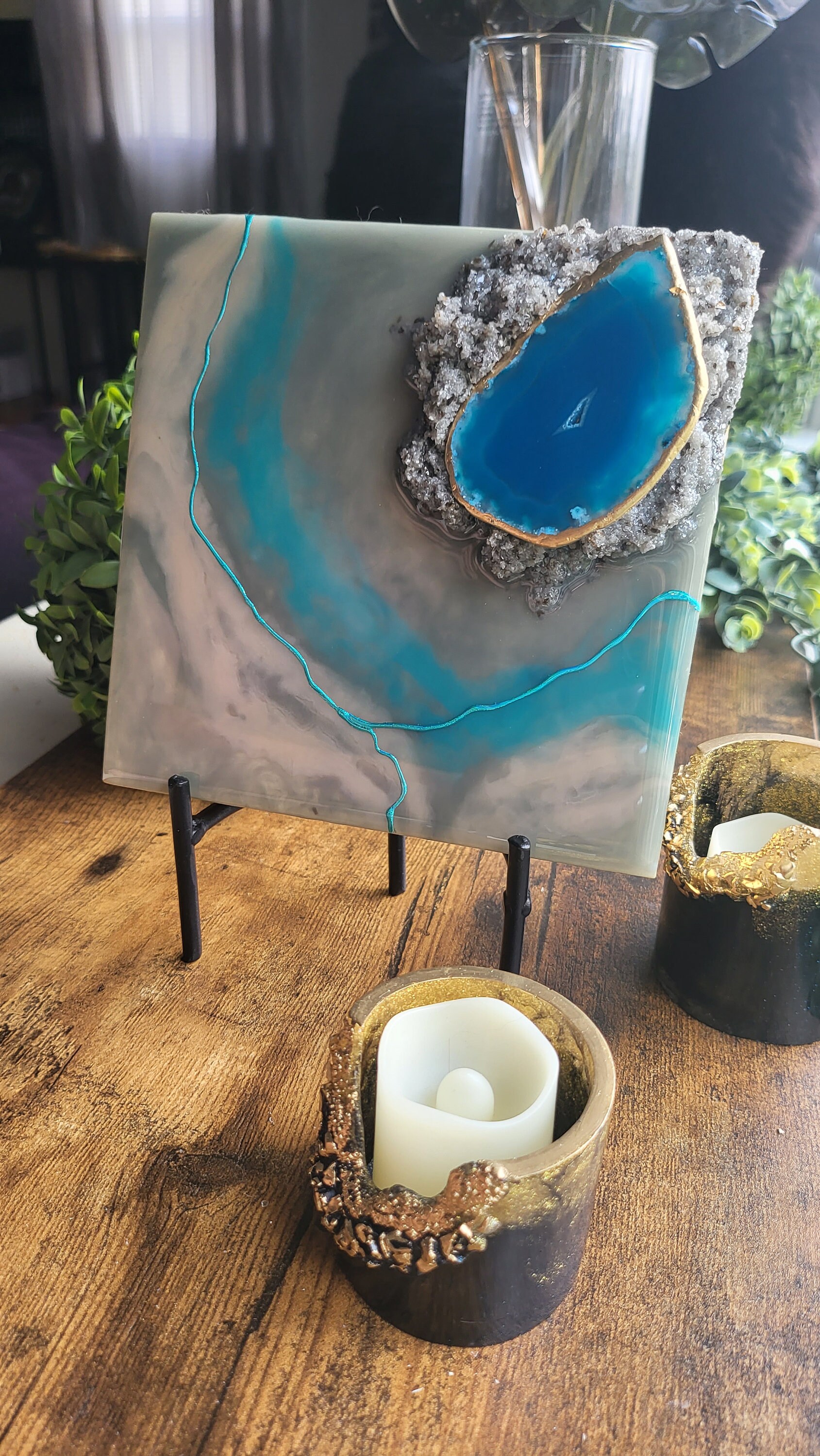 Geode Wall Hooks Etsy