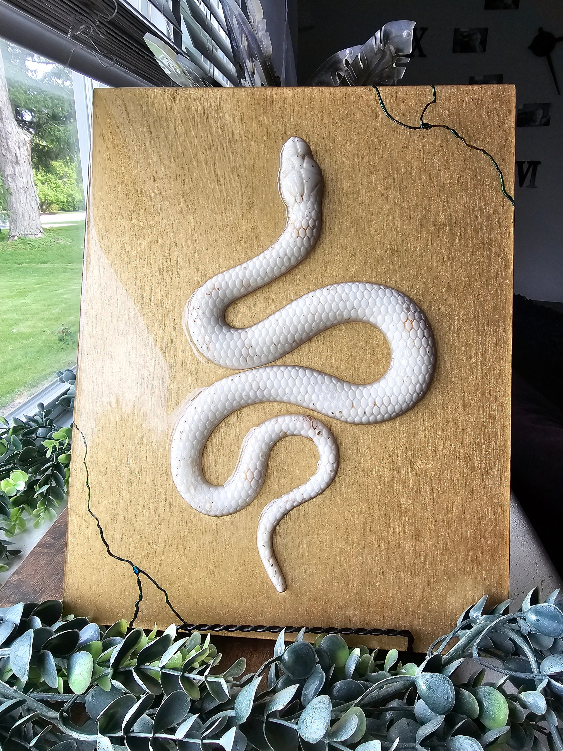 Gerrii Set Of 2 Earthy Room Decor Wall Art Boho Witchy Wooden Snake Decor Natural Aesthetic Wall Hanging Boho Art For Apartment Bedroom Living 5 thumbnail image