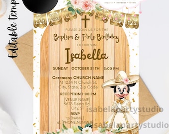 Editable charro invitation - charra mariachi template
