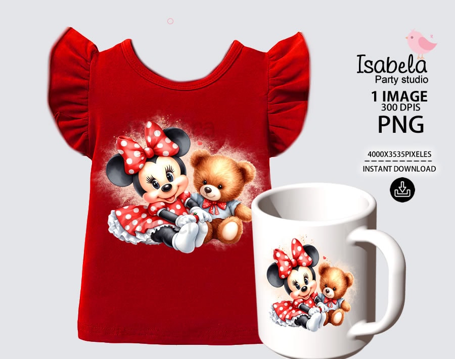 Minnie Mouse Baby RojaClipart, Minnie png, Minnie Mouse png, Minnie ...