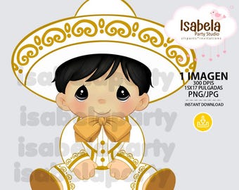 Baby charro png digital download - charro clipart child charro clipart
