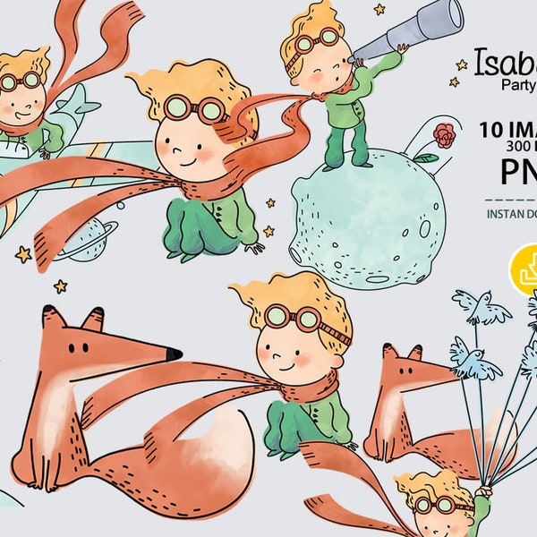 Little prince clipart, the little prince image PNG, little prince png.