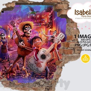 Coco png, coco miguel clipart, day of the dead png, coco clipart 2
